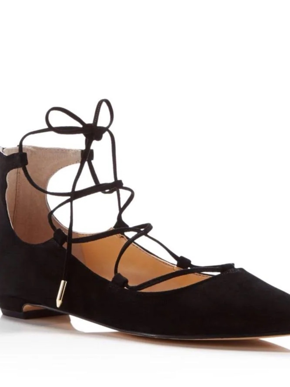 Ivanka Trump Black Lace-Up Suede Tropica